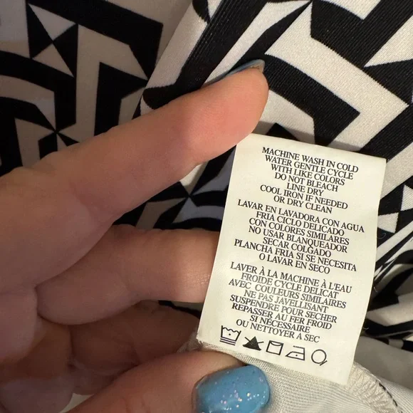 NWT Tiana B. Black and White Patterned Dress SIZE: 8 #CL - Picture 5 of 9